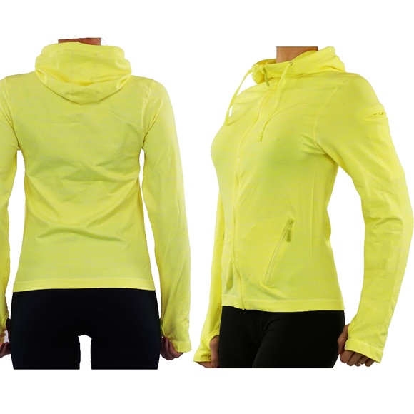 Yelete Tops - Hoodie with long sleeves & pockets Yellow